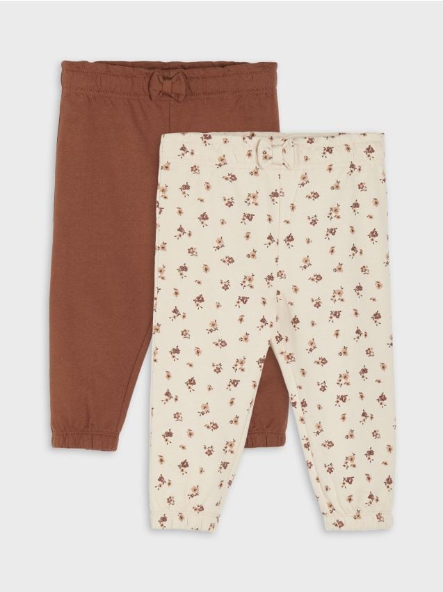 Sinsay - Pantaloni din bumbac 2 pack - bej