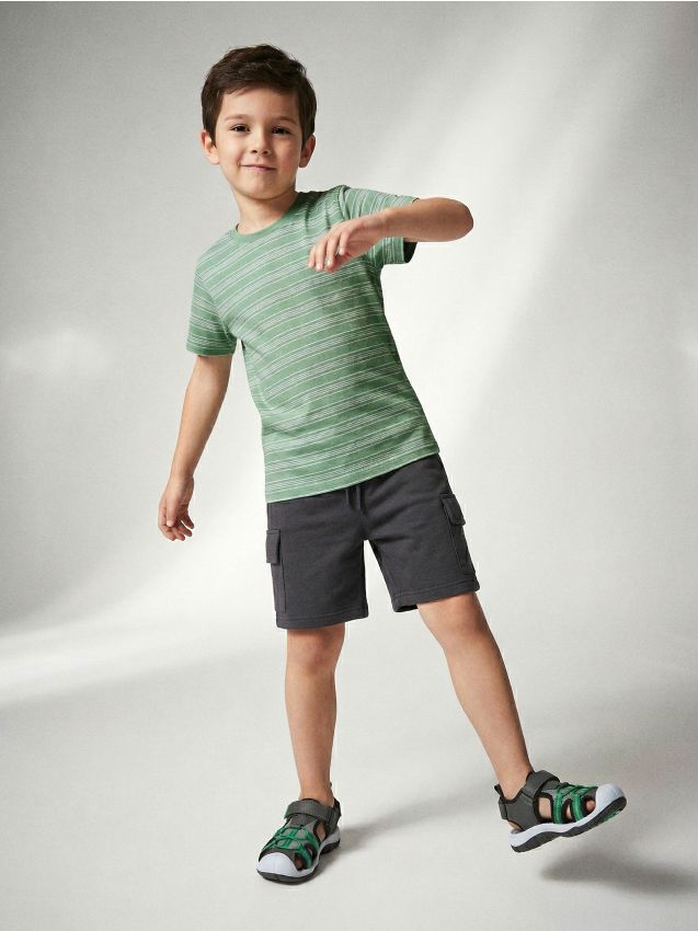 Sinsay - Tricou în dungi - multicolor