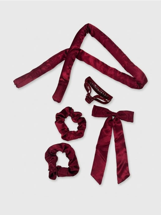 Sinsay - Set pentru ondulat părul - bordo