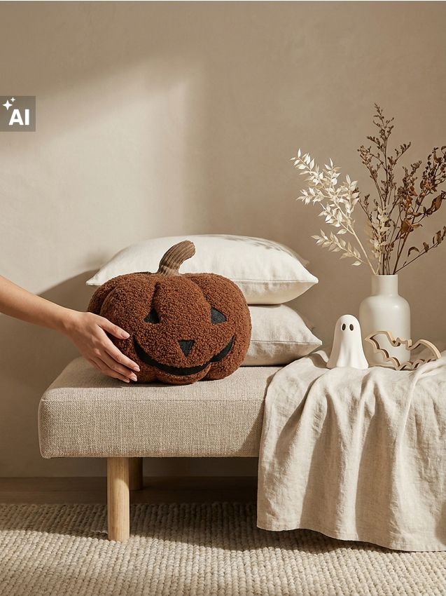Sinsay - Pernă decorativă de Halloween în formă de dovleac - portocaliu