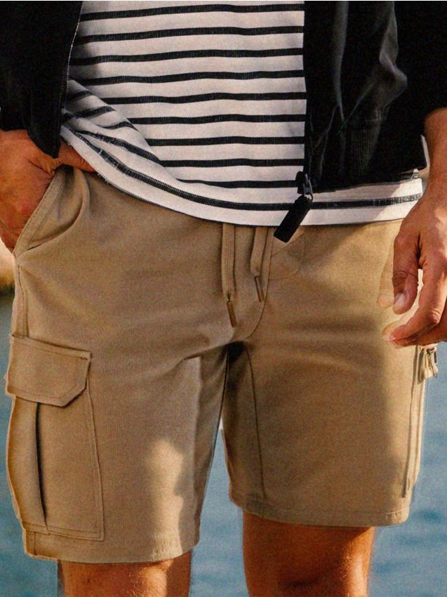 Sinsay - Szorty cargo - beżowy