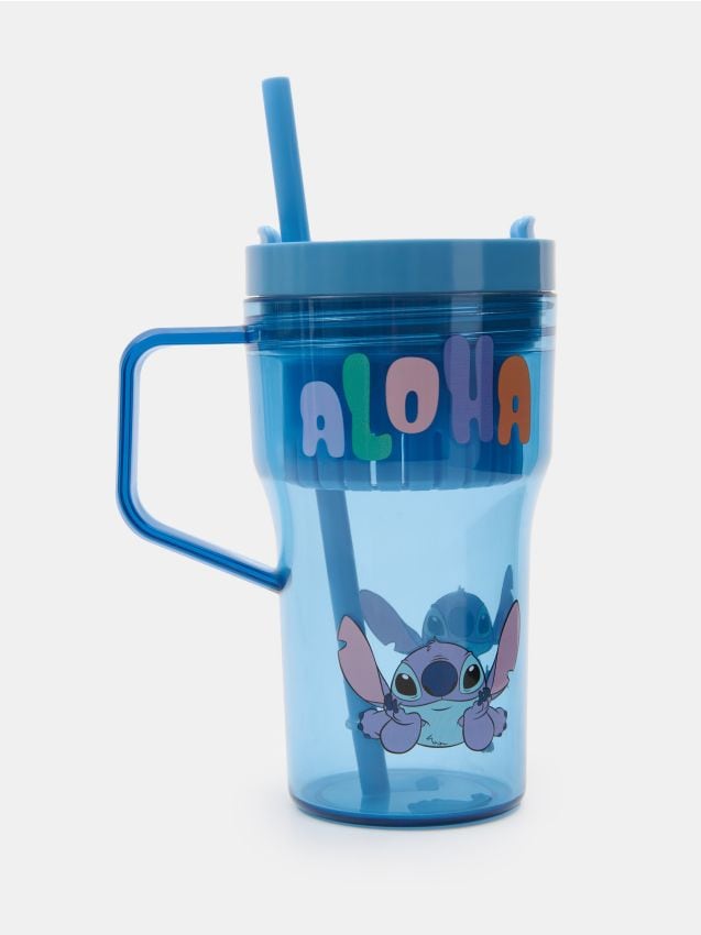 Sinsay - Cană cu capac și pai Lilo & Stitch - multicolor