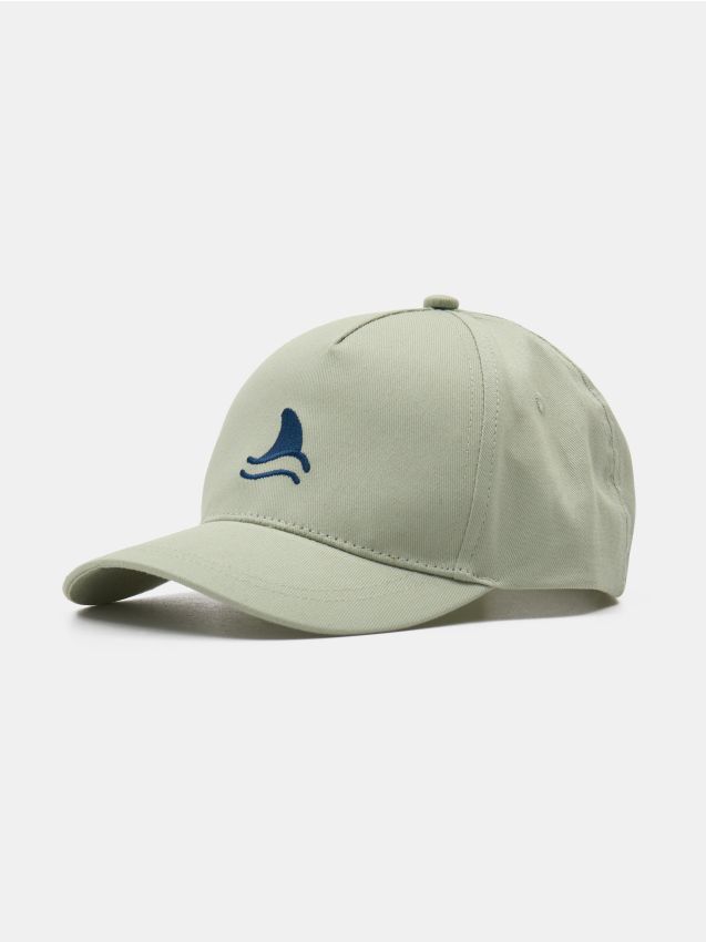 Sinsay - Șapcă cu cozoroc cu broderie - verde-deschis