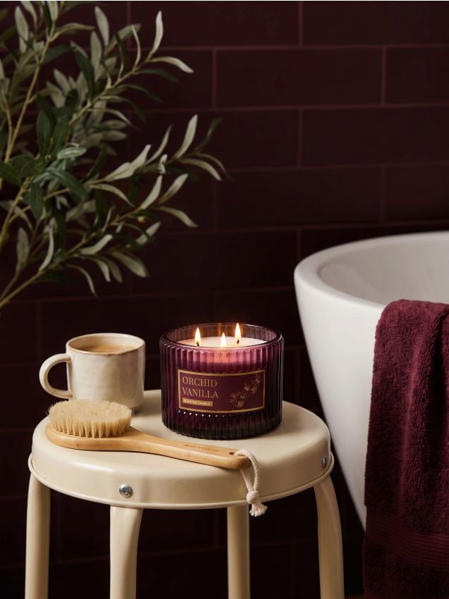 Sinsay - Lumânare parfumată Orchid Vanilla - mov