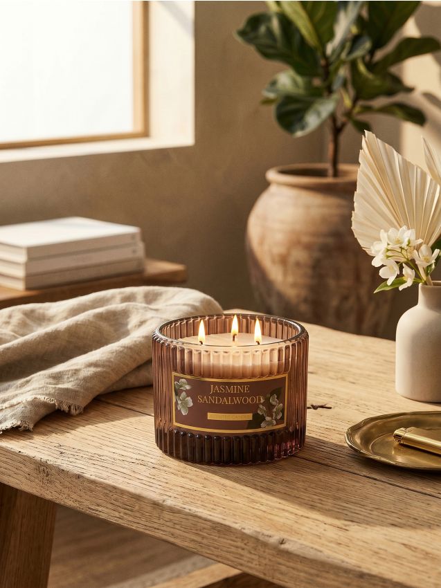 Candela profumata Jasmine Sandalwood - marrone