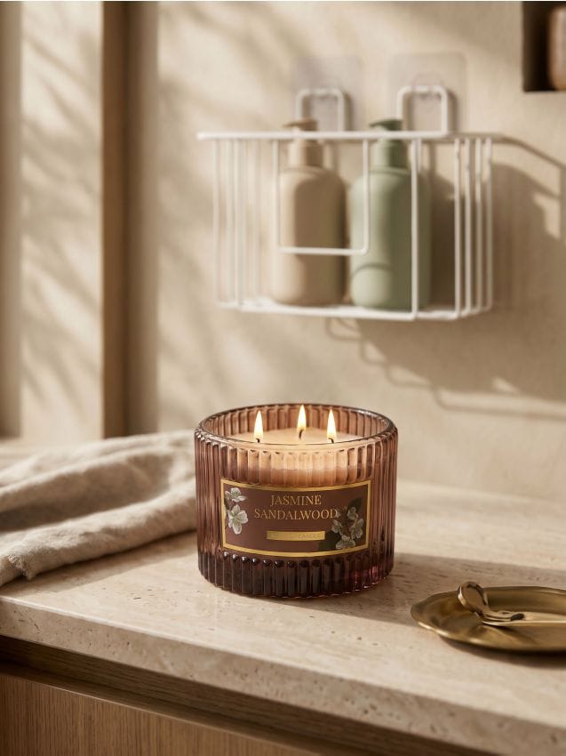 Sinsay - Lumânare parfumată Jasmine Sandalwood - maro