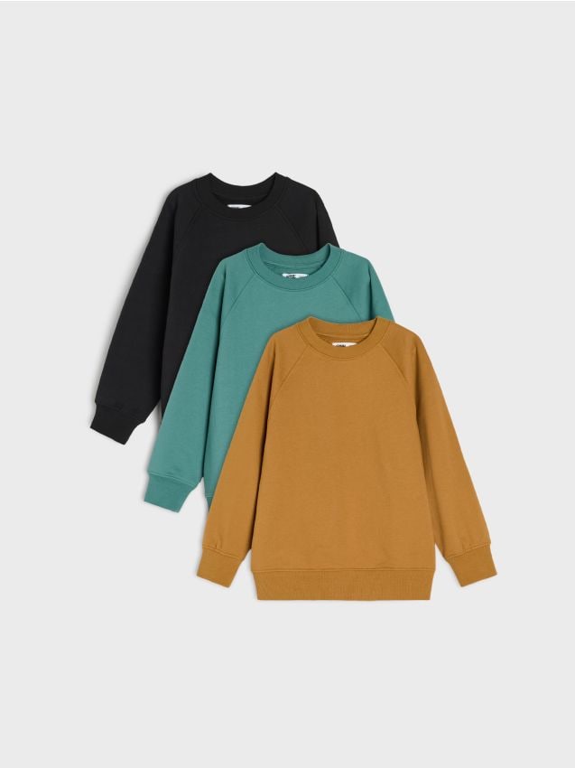 Sinsay - Súprava 3 mikín - zlatohnedá