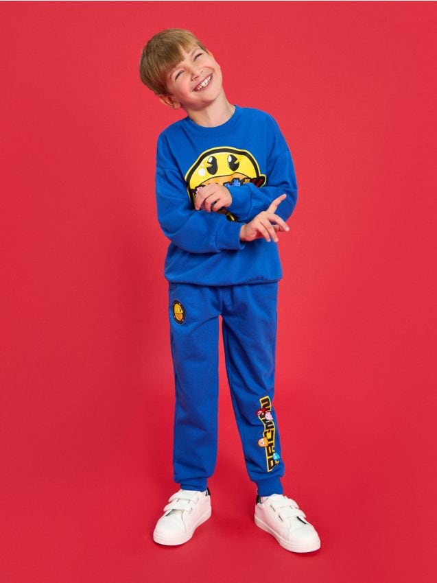 Sinsay - Pantaloni sport Packman - bleumarin
