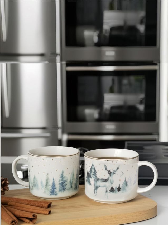 Sinsay - Hrnčeky s vianočným motívom – balenie 2 ks - viacfarebná