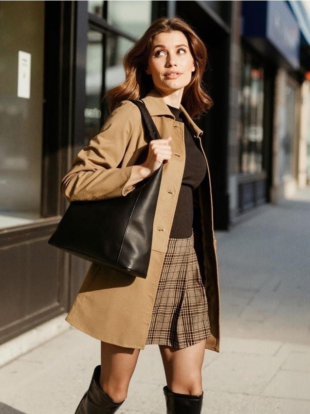 Sinsay - Geantă hobo din piele ecologică - negru