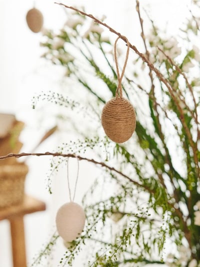 Lihavõtte dekoratiivsete nöörmunade komplekt 6 tk