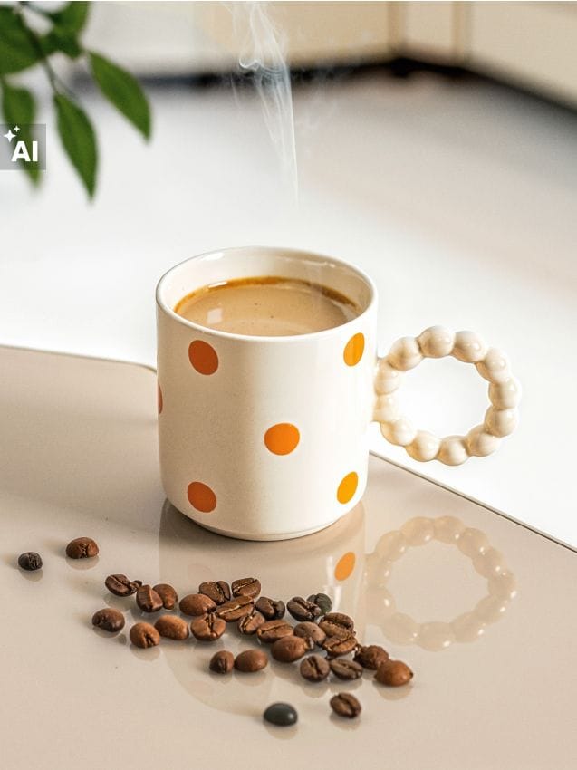 Sinsay - Cană ceramică cu toartă - galben