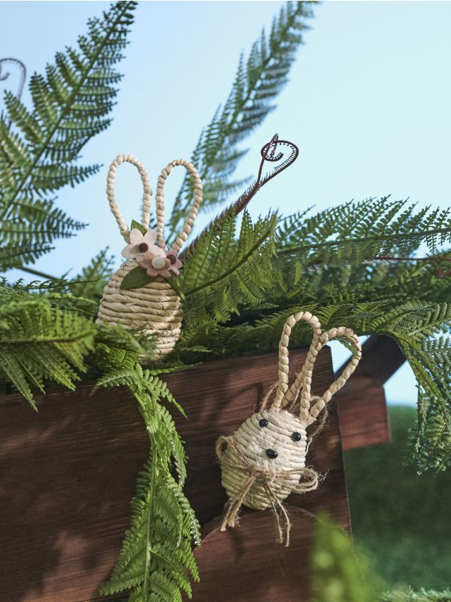 Sinsay - Decorațiuni de Paște în formă de iepurași 2 pack - bej