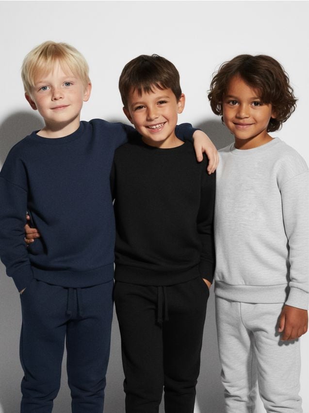 Sinsay - Súprava 3 mikín - čierna