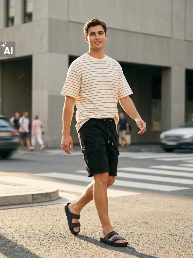Sinsay - Pantaloni scurți jogger, din denim - negru