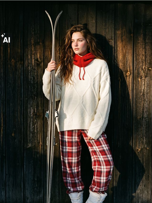 Sinsay - Pantaloni de pijama cu bumbac - roșu