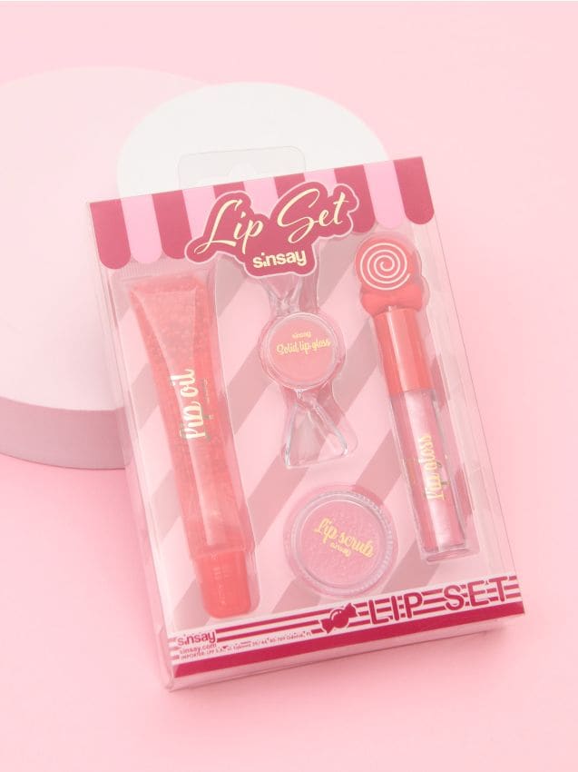 Sinsay - Sada kozmetiky na pery - ružová