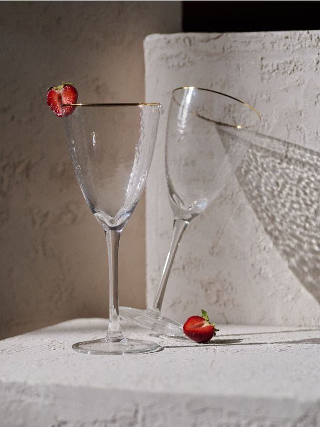 Sinsay - Súprava 2 pohárov - biela