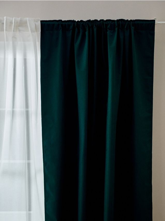 Sinsay - Záclona súprava 2 - modrozelená