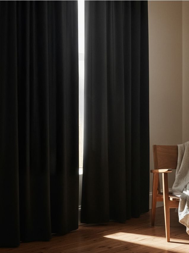 Sinsay - Perdea set de 2 - gri-închis