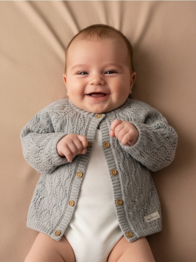 Sinsay - Bavlnený prepínací sveter - svetlošedá