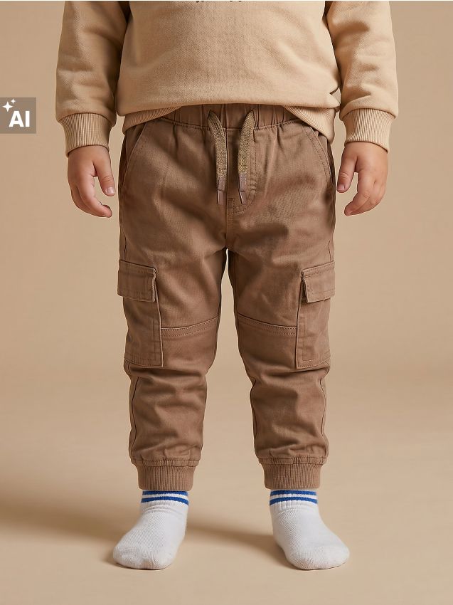 Sinsay - Blugi jogger cargo - bej