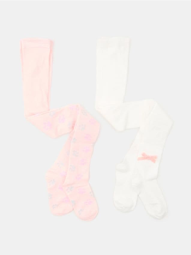Sinsay - Dresuri cu fundiță și imprimeu lăbuțe set 2 buc. - multicolor