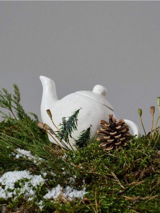 Sinsay - Čajník s potlačou vianočných stromčekov - viacfarebná