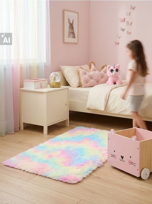 Sinsay - Covor din blană - multicolor