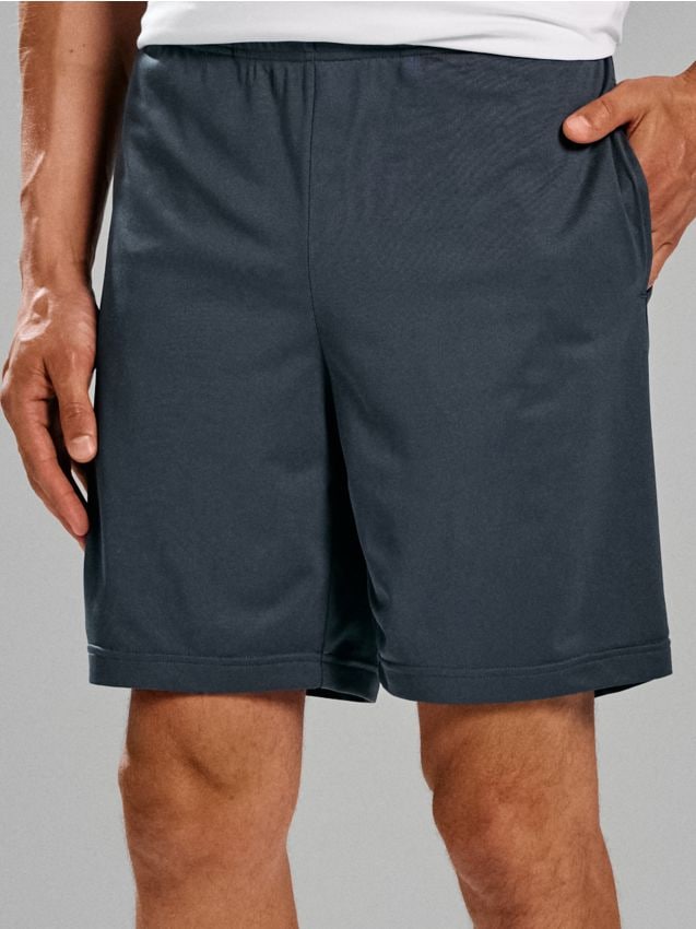 Sinsay - Pantaloni scurți sport - negru-antracit