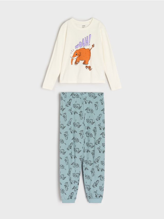 Sinsay - Dvojdielne pyžamo - krémová