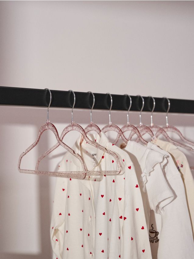 Sinsay - Súprava 5 vešiakov - pastelová ružová