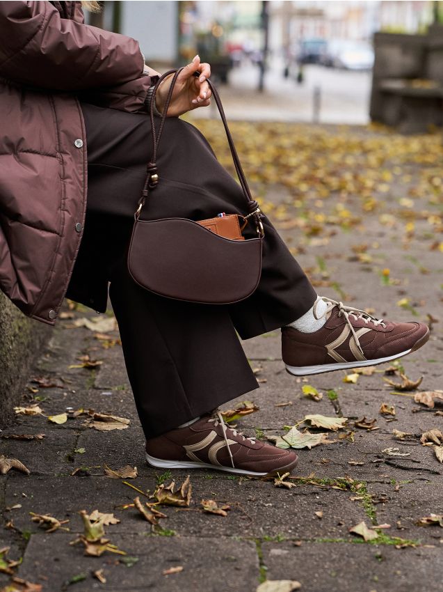 Sinsay - Kabelka typu hobo - hnedá