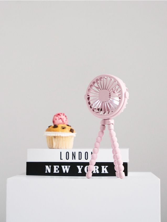 Sinsay - Ventilator de birou cu stativ flexibil - roz