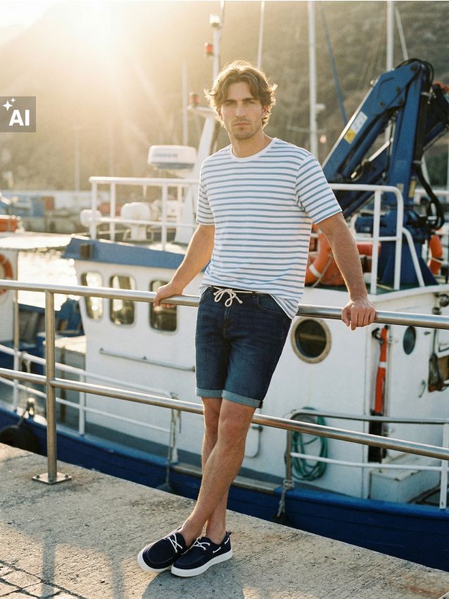 Sinsay - Pantaloni scurți din denim din bumbac cu efect spălat - bleumarin