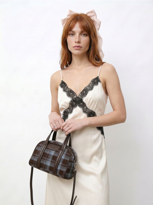 Sinsay - Rochie maxi tip lenjerie cu bretele, cu viscoză - crem