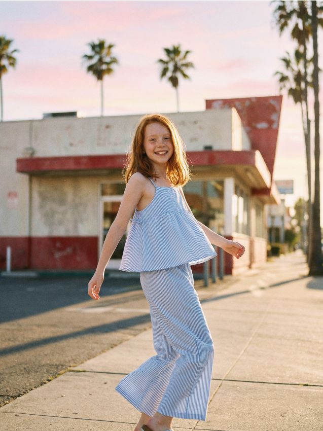 Sinsay - Bawełniany komplet: koszulka i spodnie - wielobarwny