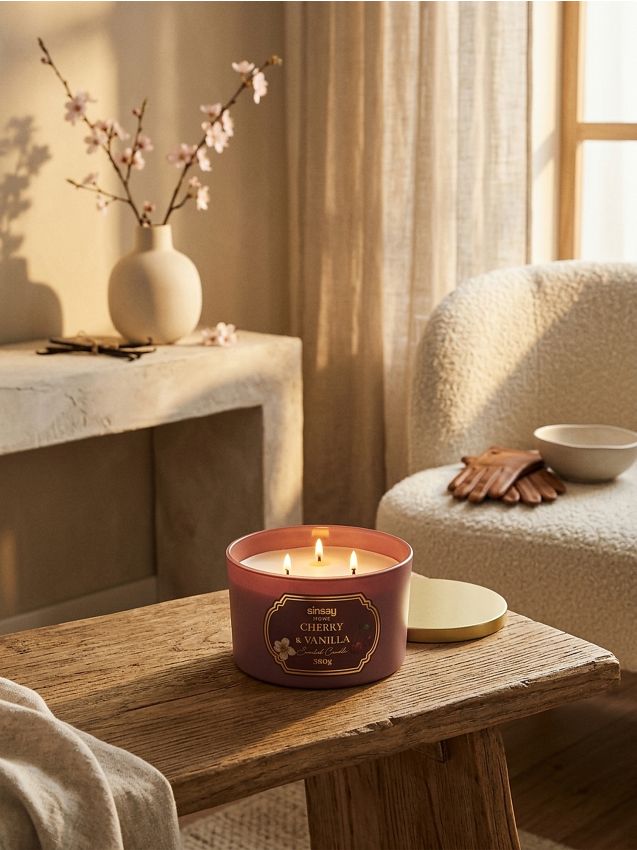 Candela profumata Cherry & Vanilla - malva