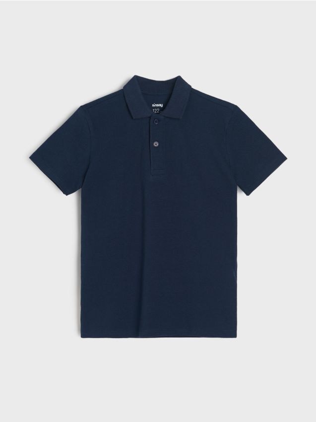 Sinsay - Tricou Polo - bleumarin