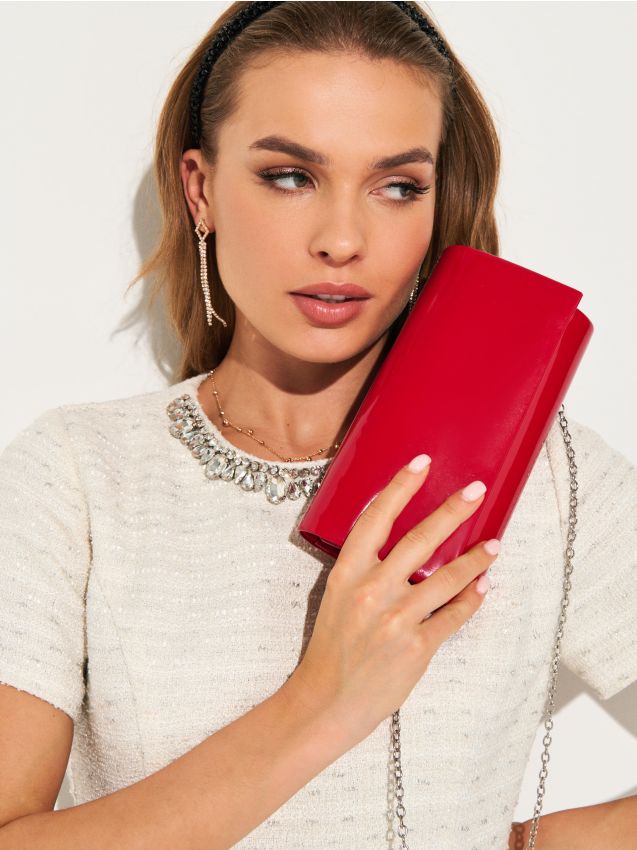 Sinsay - Kabelka na retiazke - červená