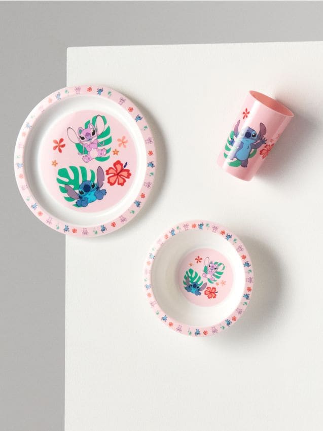 Sinsay - Set de veselă Stitch, set de 3 - multicolor