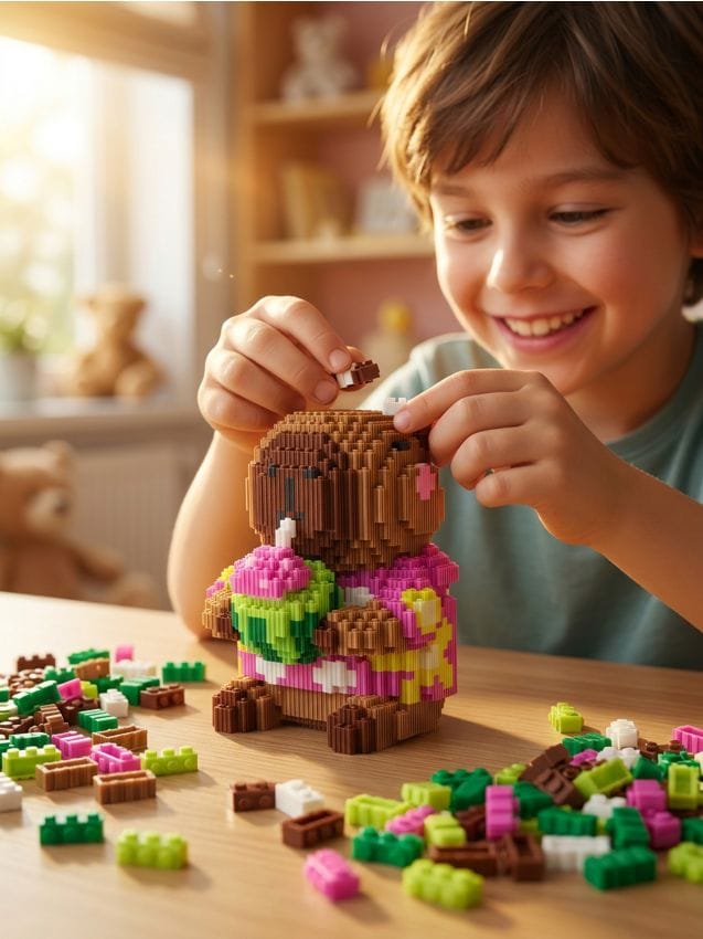 Sinsay - Set de construcție în formă de capibara cu pepene - multicolor