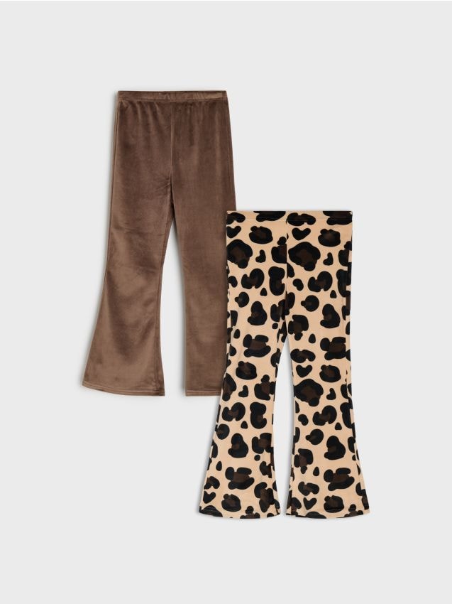 Sinsay - Pantaloni flare 2 pack - multicolor