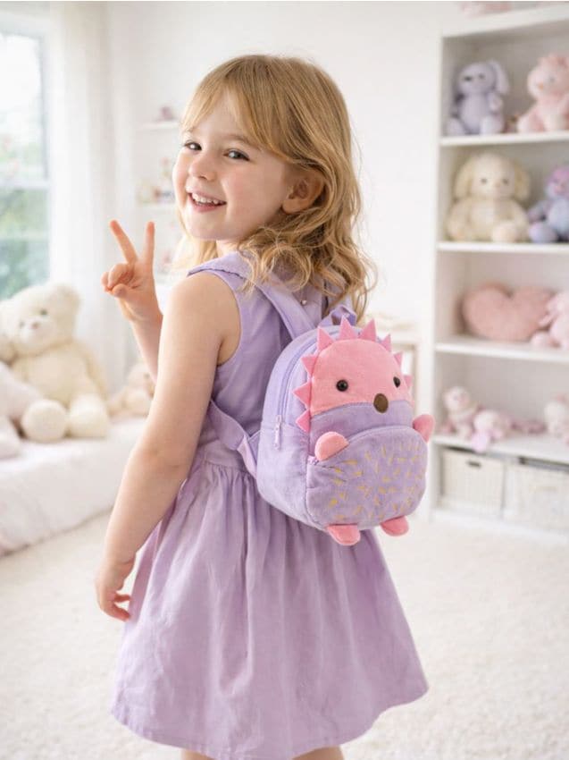 Sinsay - Rucsac cu motiv arici - violet-orhidee