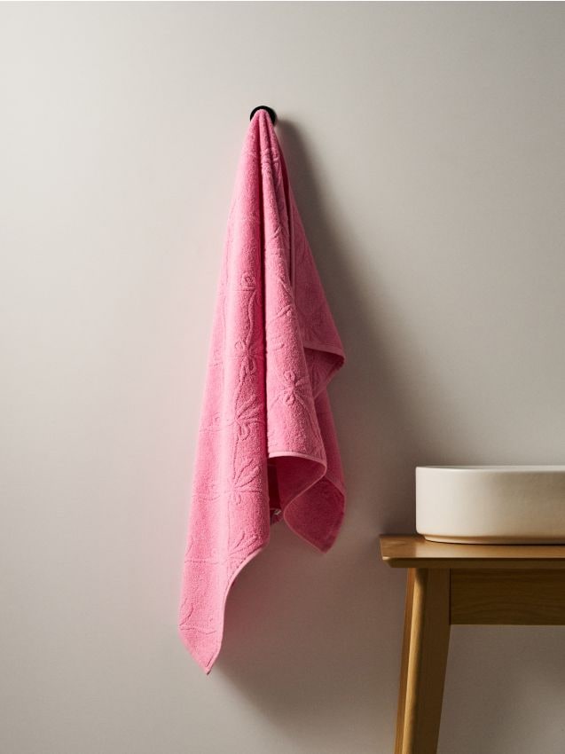 Sinsay - Prosop cu motiv de fundițe - roz