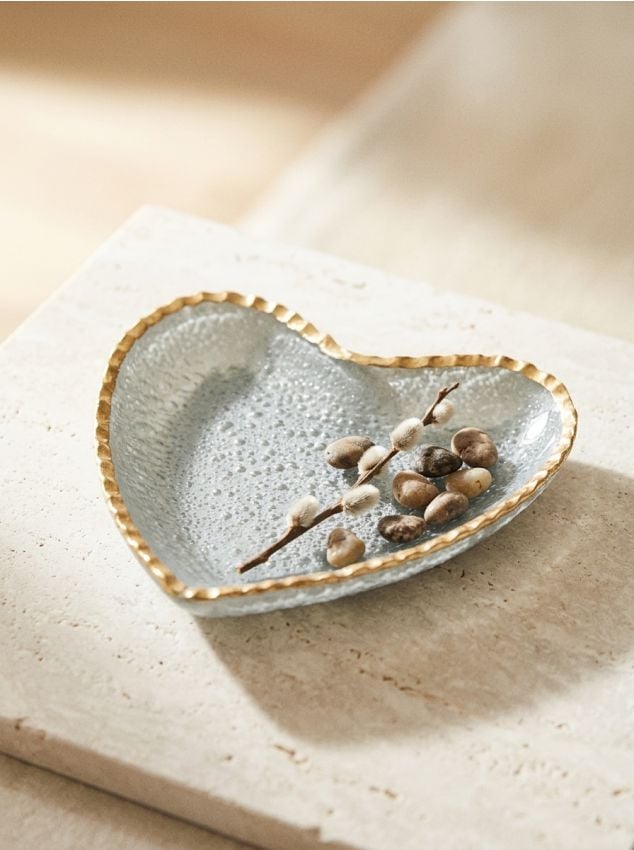 Sinsay - Tavă decorativă în formă de inimă - clear