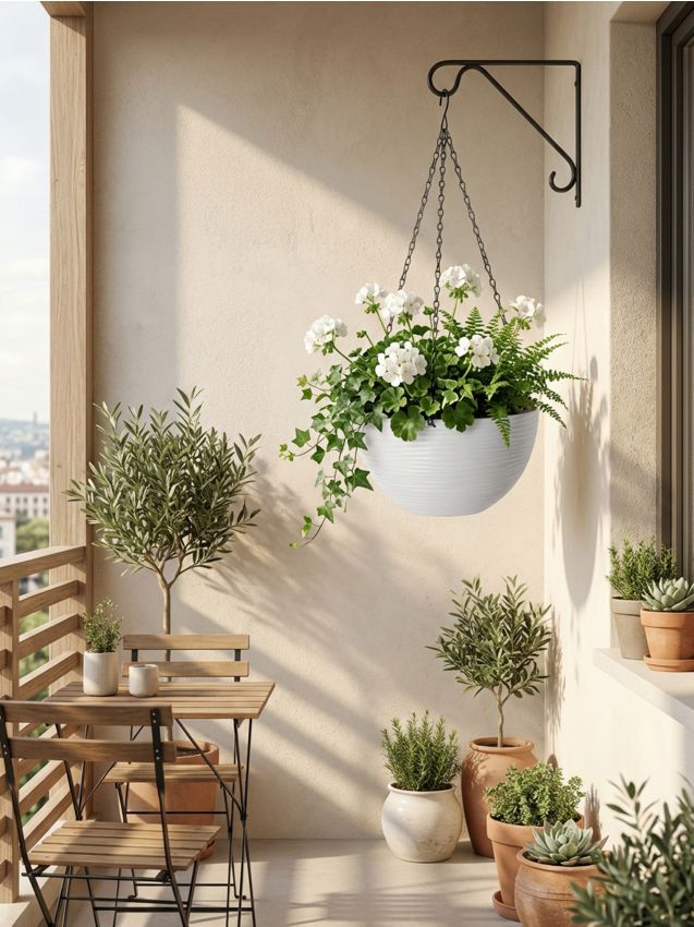 Sinsay - Ghiveci suspendat pentru grădină - alb