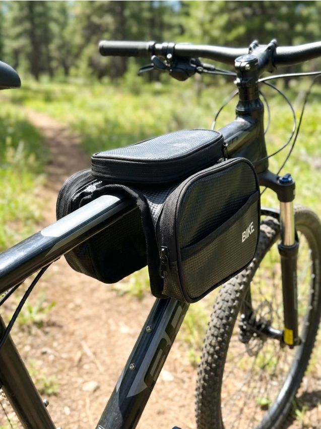 Sinsay - Geantă pentru bicicletă cu buzunar pentru telefon - negru