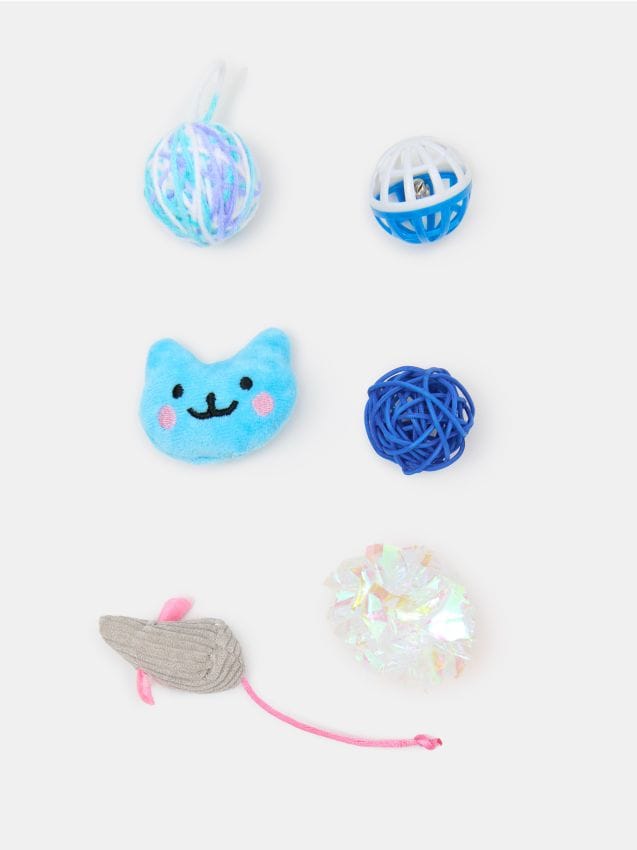 Sinsay - Set de jucării pentru pisică 6 pack - albastru