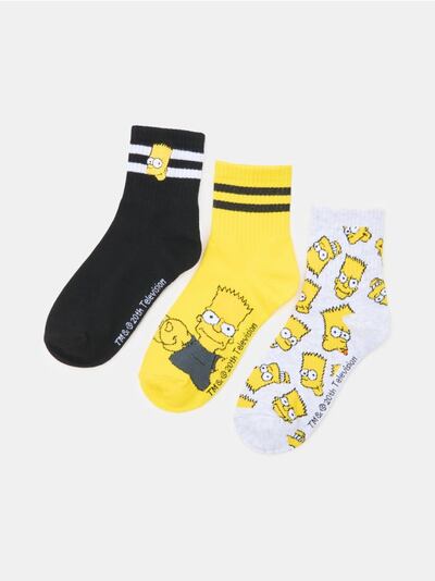 Nogavice z Natisnjenimi The Simpsons 3 kos